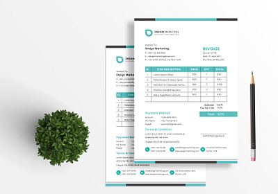 Invoice Design a4 automatic bill business clean clean invoice corporate creative design elegant excel indesign invoice invoice design invoice indesign invoice template invoice word minimalist modern