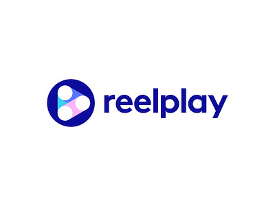 Reelplay Logo Design appicon brand branding clever smart modern colors colorful gradient crypto cryptocurrency blockchain design film icon identity logo logodesign logotype modern vibrant digital movie play software symbol creative tech technology fintech video media