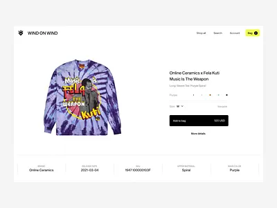 Wind On Wind animation branding colors design ecommerce fashion figma logo minimal ui ux