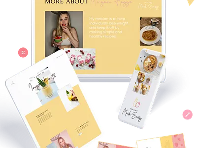 Visual identity created for a Nutritionist. branding branding and identity eat fitness foodlogo healthy lifestyle logodesign madeeasy meal prep organic art value website design wellness logo