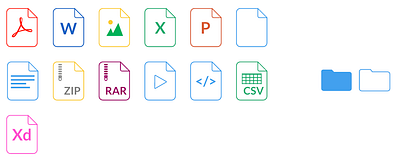 File type icons file types icons