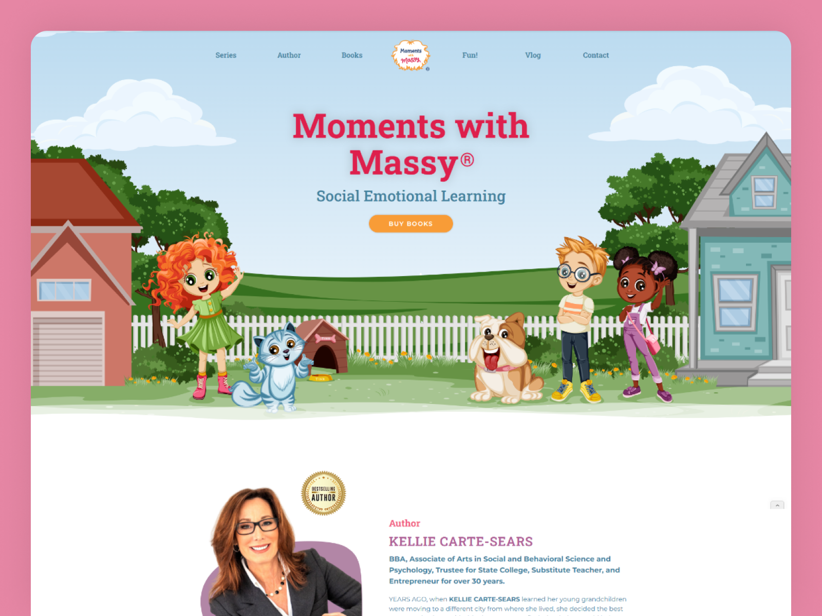 Moments with Massy Books Website book website books character design children book illustration childrens illustration figma illustration kids art kids book landing page landing page design picture books vector webflow website design