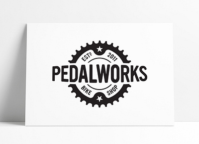 PedalWorks Bike Shop Logo Designed by The Logo Smith bike bike logo bike shop brand design brand identity branding identity identity design identity designer logo logo design logo designer logo marks logos modern vintage pedal portfolio retro typography vintage