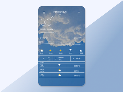 Daily UI #037 weather dailyui dailyuichallenge design illustration ui uiux