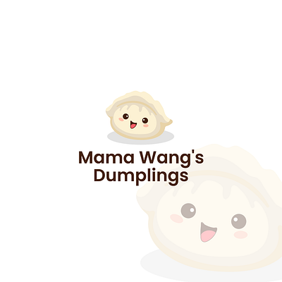 Dumplings design dumplings fun illustration logo playful playful logo soft vector