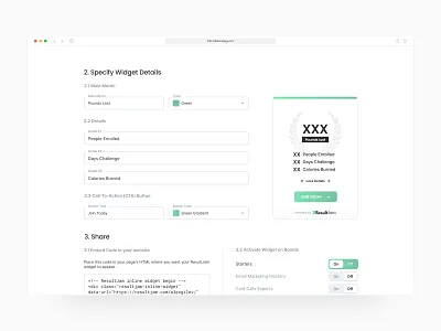 Widget Settings admin chat clean dashboard enterprise software enterprise ux interface minimal saas social network software ui ux ui web application design ui web design ux ux design web app web app design web app ux widget