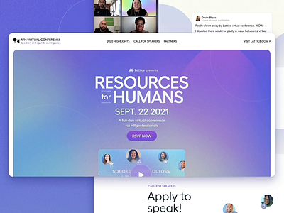 🎪 RfH Virtual Conference conference internets landing page