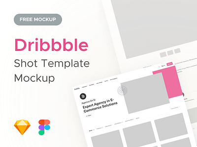 Dribbble • Shot Template Mockup agence desktop dnd dribbble figma free freebies mockup page ressource shot sketch template uidesign uiux user