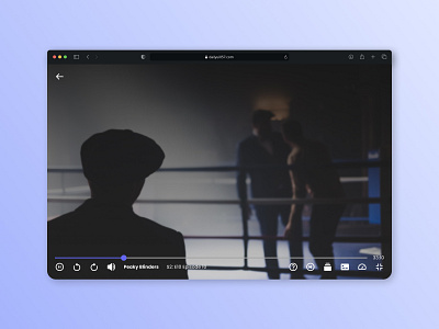 Video Player daily dailyui 057 dailyui 57 dailyuichallenge minimal peaky blinders peakyblinders player player ui tv series tv show tv shows ui uidesign uiux video player