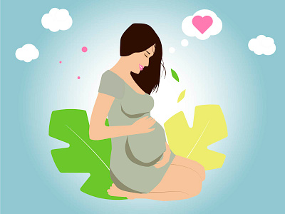 pregnant woman adobe illustrator design illustration pregnancy pregnant pregnantgirl pregnantwoman responsive retro