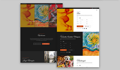 Artist Gallery branding design ui website