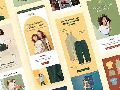 The Sunday Collective Email Automation Designs apparel clothing design email kids the sunday collective
