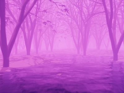 Lofi Forest animated animation blender blender3d color design dreamy forest gif hazy loop loop animation render vibes video