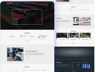Magnifax CO. UI design design illustration typography ui ui design web design