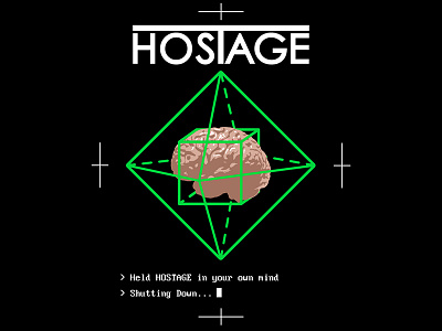 Hostage x NOSOA Shirt Design branding design graphic design logo photoshop shirt shirtdesign