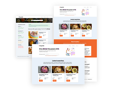 DragonDish AI revamp ai figma food machine learning ml recipes ui ux