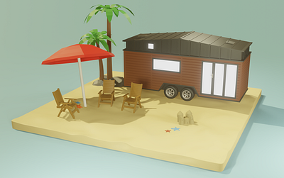 House On Wheels 3d art 3d modeling blender blender3d