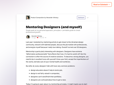 Mentoring Designers (and myself) article career download growth guide mentorship pdf