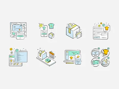 UltraCart Illustration Graphics - Old ecommerce graphics icons illustration ultracart