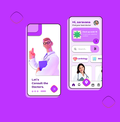 doctor app app design ui ux