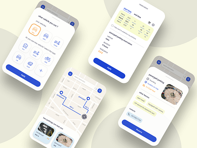 Parking place car parking parking app ui ui design uiux ux