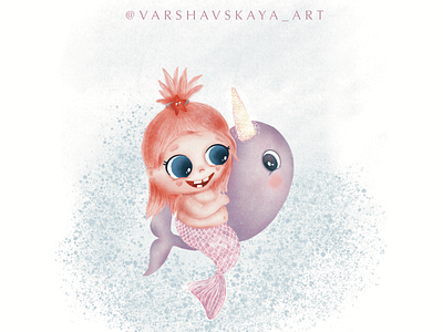 Mermaid 🧜‍♀️ artist artwork cartoon character character design childrens book childrens illustration cute art cute illustration design draw girl illustration illustration art illustrator mermaid mermay mermay2020 poster sea