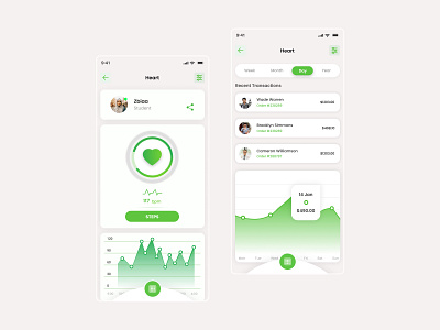 heart app UI app creative design illustration ui ux weekly warm up