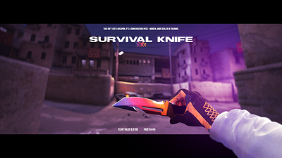 CSGO knife artwork artwork black bars csgo fade horizontal knife movie poster profile showcase steam survival