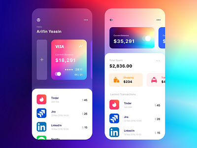 Financial E-commerce App Design Concept app app design blockchain colorful colorful design cryptocurrency dailyui design flat graphic icon illustration ios app design logo minimal minimalism mobile app ui ux vector