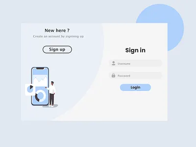 Log in page design modern web