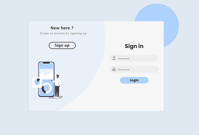 Log in page design modern web
