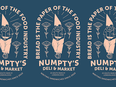 Numpty's Deli C branding clean design fashion graphic design illustration logo mascot typography vector