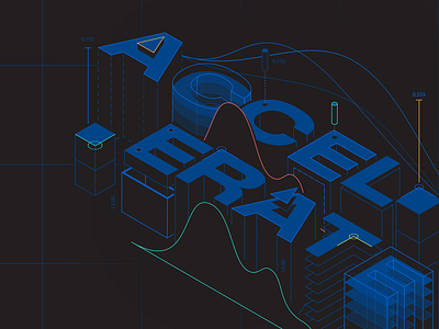 Accelerate accelerate blueprint build data ecommerce isometric tech technology