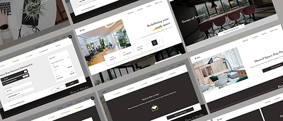 Co-working Website Design branding co working space realestate ui ui design