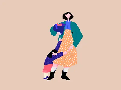 Mother’s day animalsketch app art baby characters design drawing dress green illustration illustration art jacket mother mothersday sketch toys vector yellow