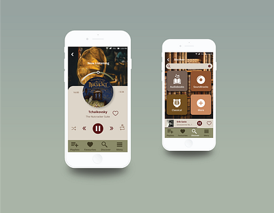 Dark Academia Media App academia aesthetic app app design dark academia dark academia aesthetic media player music player screen ui ui design uidesign uxdesign uxui