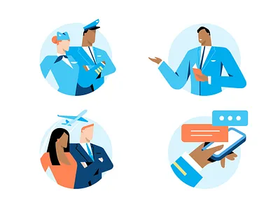 CrewBase icons aircraft branding character characterdesign design icons illustration iphone planet