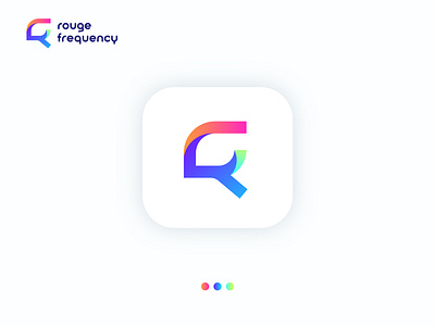 rogue frequency podcast logo design concept - app icon - rf logo app icon attractive logo brand identity brand logo branding creative logo letter rf logo logo logo design minimalist minimalist logo modern logo podcast logo rf logo rogue frequency logo