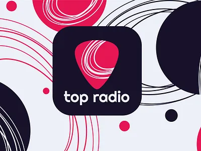 Study rebranding for TopRadio LV design icon logo vector