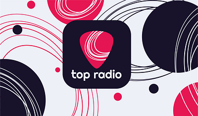 Study rebranding for TopRadio LV design icon logo vector