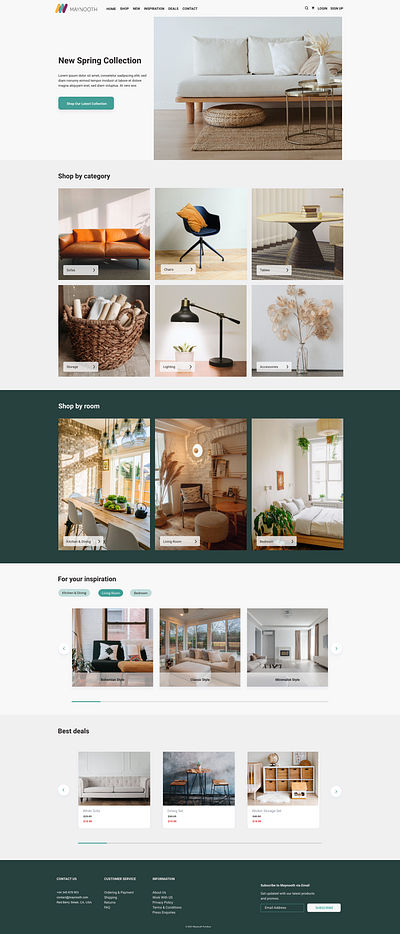 Furniture Shop Web Design adobexd design ecommerce shop furniture ui ux web webdesign