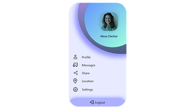 ProfilePage Design adobexd app app ui design icon ui ux