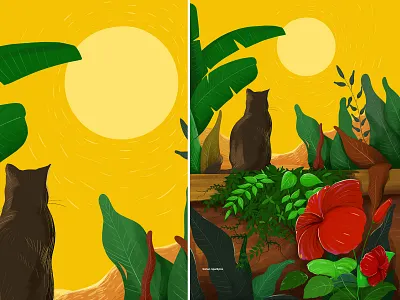 Curious Cat art artist artwork digital digital art digital painting digitalart digitaldraw digitaldrawings drawing drawings dribble illustration procreate procreate art procreate brushes procreatedrawing