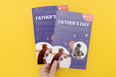 Father's day flyer anniversary best dad blue card celebration dad elegant family fathers day card fathers day flyer fathers day sale invitation love love party man mens day minimalis parent party
