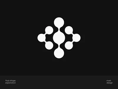Fluid shape exploration - 1 branding futuristic logo logo design mark minimal modern simple simplistic startup