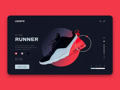 LSHOTS Tennis Shop Web Site design esports shop shopping store tennis ui webdesign website website design