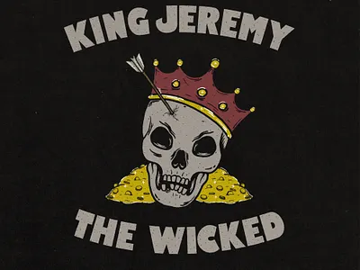 King Jeremy artwork branding design hand drawn illustration logo music art pearl jam vintage vintage badge vintage logo