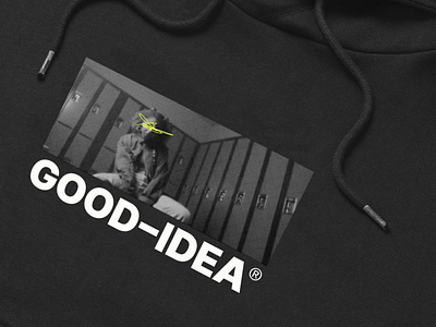 GOOD-IDEA® Hoodie art direction brand brand design brand guide branding design fashion guidelines hoodie logo logo design logomark merchandise minimal typographic logo typography visual direction visual identity wordmark