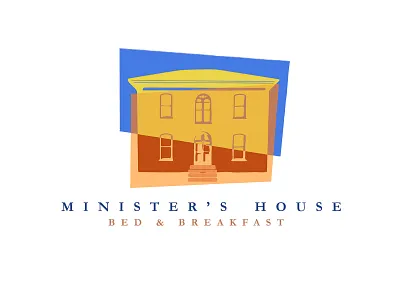 Minister's House branding and identity colourful design french inspired french riviera logo logo design