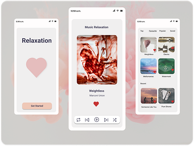 Relax Music music music player relax ui user friendly